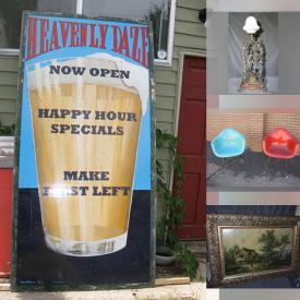 MaxSold Auction: This online auction features MCM shell chairs, RC sailboats, snowshoes, roll top desk, submarine models, rolling tool box, guitar, guitar amp, floor radio, vintage Asian cabinet, English saddle, art glass, doll house, antique typewriter, garden art, pet products, electric winch, vintage wooden signs, art glass, vintage books, mini fridge, DVDs, portable AC unit, power tools, area rug, and more!