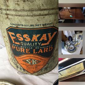 MaxSold Auction: This online auction includes side chairs, tables, desks and other furniture, Mikasa and other china, baskets, Lionel and other trains, baskets, kitchenware, small kitchen appliances, lamps, pottery, crystalware, piano rolls, steins, wall art, DVDs, magazines and much more!