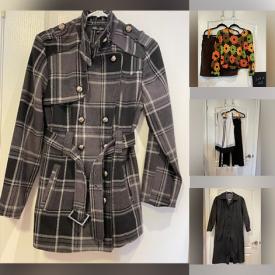 MaxSold Auction: This online auction includes clothing such as coats, suits, tops, dresses, jackets, sweaters, cardigans and much more!