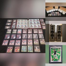 MaxSold Auction: This online auction features sports trading cards, Final Fantasy cards, Magic the Gathering cards, Pokemon cards, speakers, vintage marbles, Star Wars cards, comic books, movie mini posters, golf clubs, gaming chair, and much, much, more!!!