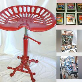 MaxSold Auction: This online auction includes coins, Star Trek, Star Wars, Playskool and other vintage toys, Atari game cartridges, silverware, antique wash basin, acoustic guitar, jeweler’s bench, jewelry, accessories, Magic the Gathering cards, sports balls, Pokemon cards, board games, clips, pins, books and much more!