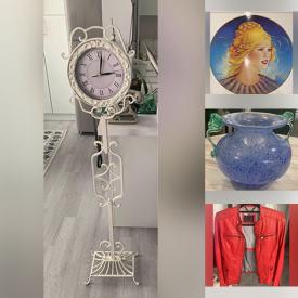 MaxSold Auction:   -This online auction features collector plates, art glass, costume jewellery, Blue Jays collectibles, yarn, cookie jar, coins, cranberry glass, beauty appliances, Asian Diorama, women’s clothing, sake set, Bunnykings, and much, much, more!!!