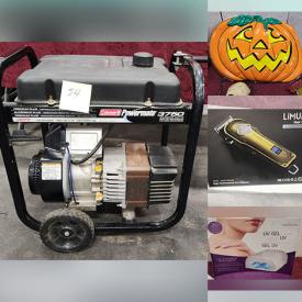 MaxSold Auction: This online auction includes storage totes, Thomas the Train and other toys, craft supplies, linens, decor, books, lamps, wicker baskets, office supplies, bathroom accessories, kitchenware, small kitchen appliances, essential oil diffusers, Scentsy items, Prodigy computer case, Areoquest helicopter, salon tools, Brother sewing machine, Halloween costumes and accessories, AKA50 action camera, Dewalt tools, shoes, clothing and much more!