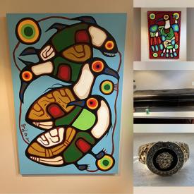 MaxSold Auction: This online auction features Maurice Delangis artwork, safe, mirrors, art glass, small kitchen appliances, chandelier, bikes, comics, ladies shoes, plumbing supplies, yard tools, and much, much, more!!!