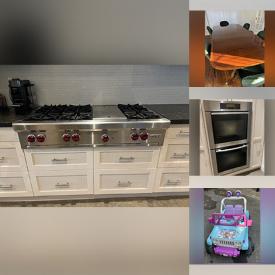 MaxSold Auction: This online auction includes a refrigerator, gas stove top, wall oven, dishwasher and other home appliances, furniture such as a sofa, dining table, bedframes, chairs and others, toys, kitchenware, Olaf inflatable and more!