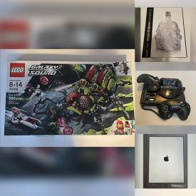 MaxSold Auction: This online auction features jewelry charms, security camera, action figures, game controllers, Funko pop, puzzle, Pokemon clothing, Go Pro accessories, sports pennants, costumes, RC toy, Legos, art pottery, decanter set, shoes, and much, much, more!!