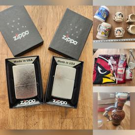 MaxSold Auction: This online auction features small kitchen appliances, beer steins, NIB hanging lights, patio furniture, pet products, baby products, comics, Nascar collectibles, and much, much, more!!!