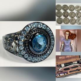 MaxSold Auction: This online auction features vintage sterling jewelry, art glass, costume jewelry, coins, NIB fashion Barbies, antique medical diagnostic tool, landscape lighting, sewing machine, and much more!!!