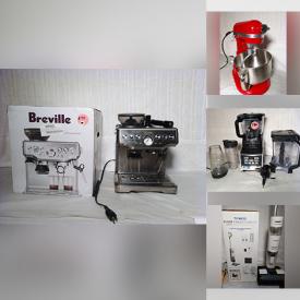 MaxSold Auction: This online auction features espresso machine, air fryers, dehumidifiers, vacuums, hair dryer, stand mixer, floor lamps, and much, much, more!!!