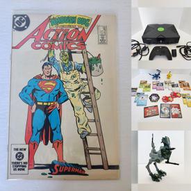 MaxSold Auction: This online auction features video game consoles & games, comics, graphic novels, Star Trek collectibles, NIP vintage die-cast vehicles, Star Wars collectibles, Lego accessories, Disney collectibles, Madame Alexander dolls, Pokemon collectibles, vinyl records, and much, much, more!!!