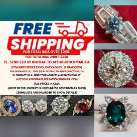 MaxSold Auction: This online auction features diamond jewelry, Moissanite jewelry, gemstone jewelry, loose gemstones, abacus, and more!