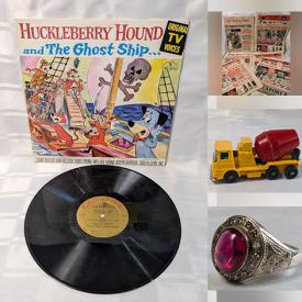 MaxSold Auction: This online auction includes jewelry, accessories, vinyl records, sports trading cards, diecast toy cars, books, magazines and much more!