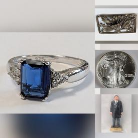 MaxSold Auction: This online auction features coins, sterling silver jewelry, gemstone jewelry, sports collectibles, antique books, advertising tins, vintage presidential figurines, sports trading cards, and much, much, more!!!