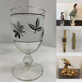 MaxSold Auction: This online auction includes wall art, Avon figures, Royal Chelsea and other china, lanterns, jewelry boxes, stationery, vintage irons, scarves, seasonal decor, bedding, jewelry, accessories, clothing and much more!