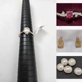 MaxSold Auction: This online auction features gold jewelry, sterling silver jewelry, loose gemstones, gemstone jewelry, and much more!!