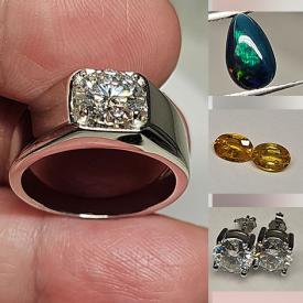 MaxSold Auction: This online auction features moissanite jewelry and loose gemstones such as emeralds, amethysts, sapphires, citrines, opals, rubies, moissanite, topaz, and much, much, more!!!