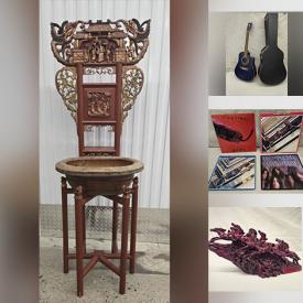 MaxSold Auction: This online auction features antique Chinese wash stand, A. J. Casson prints, Lladro figurines, lawnmower, vinyl records, antique etching, ginger jars, teacup/saucer sets, art glass, Buddhas, small kitchen appliances, vintage bottles, vintage guitars, and much, much, more!!!