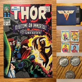 MaxSold Auction: This online auction features comics, vinyl records, vintage magazines, Lego playsets, sports trading cards, sports hats, NIP PEZ dispensers, collectible plates & spoons, coins, NIP Matchbox cars, and much, much, more!!!