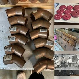 MaxSold Auction: This online auction features copper pipe fittings, antique buffet, VHS movies, and more!