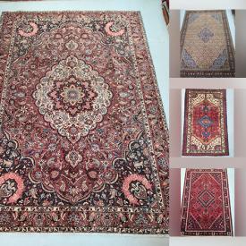 MaxSold Auction: This online auction features Persian rugs & runners made in Bakhtiar, Ardebil, Gharajeh, Mahal, Shiraz,  Joshegan, Zanjan, Kashan, Mir, and more!