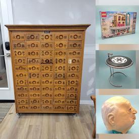 MaxSold Auction: This online auction includes a mirrored table, folding Muskoka chairs, snow tires, Star Wars memorabilia, toys, soapstone bookends, Wedgwood and other china, Toby mugs, film projector, electric guitar, MCM glassware, silverplate, light fixtures and more!