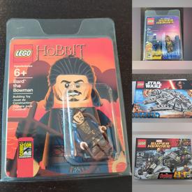 MaxSold Auction: This online auction features DVDs, Legos, Lego kits, Lego mini-figures, video games & controllers, Star Wars collectibles, Star Trek collectibles, TV, home electronics, puzzles, and much, much, more!!!