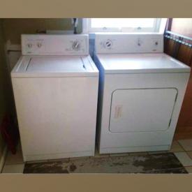 MaxSold Auction: This online auction features Drexel Heritage furniture, chair, washer and dryer, IKEA furniture, Drop Leaf Side Table, Wooden Antique Desk, Red Wooden Rocking Chair, and much more!