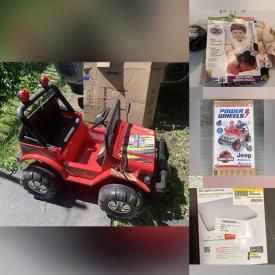 MaxSold Auction: This online auction features NIB massagers, NIB HDTV antennas, new door kickplates, new curtains, DVDs, new Halloween costumes, gaming gear, vintage advertising tins, ride-on toys, yard tools, pressure washer, and much, much, more!!!