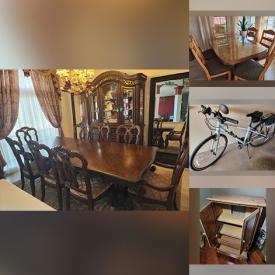 MaxSold Auction: This online auction features patio furniture, bike, garden art, golf clubs, yard tools, power tools, chimenea, dining tables & chairs, and much more!!