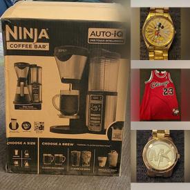 MaxSold Auction: This online auction features small kitchen appliances, video game consoles, games, & accessories, dragon lamps, perfume bottles, new shoes, sterling jewelry, Disney watches, art glass, printer, and much, much, more!!!