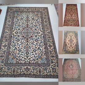 MaxSold Auction: This online auction includes hand-knotted wool rugs from Turkmenistan, Hamedan, Ardebil, Zanjan, Baluchistan, Mazleghan and more!