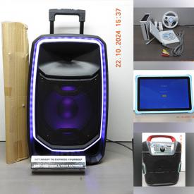 MaxSold Auction: This online auction features curved monitor, video light, camping gear, new heat press machine, speaker, portable nail drill, new power tool, toys, acrylic nail kit, gaming gear, new beauty products, new beauty appliances, massagers, and much, much, more!!!