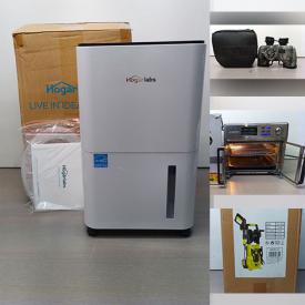 MaxSold Auction: This online auction features NIB, range hood, binoculars, universal remotes, computer keyboards, speaker stands, NIB pressure washer, sewing machine, small kitchen appliances, beauty appliances, outdoor string lights, ring lights, grow lights, RC car, and much, much, more!!!