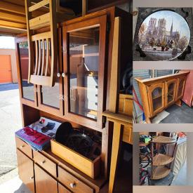 MaxSold Auction: This online auction includes a desk, sewing machine cabinet, display cabinet, dresser and others, coat rack, clothing, accessories, tins, vacuum, Xbox, containers, VHS, books, games, toys, vinyl records and many more!