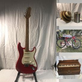 MaxSold Auction: This online auction includes desks, tables and other furniture, reel to reel recorders, organ, radios, electronics, boat propellers, DJI turntables, brass floor lamp, guitar, ceiling lamp, wall art, chandeliers, accessories and more!