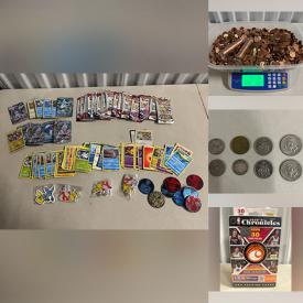 MaxSold Auction: This online auction features sports trading cards, YuGiOh cards, Pokemon cards, vintage Japanese games, coins, vintage outerwear, hand tools, vintage t-shirts, yard tools, and much, much, more!!!