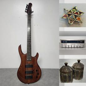 MaxSold Auction: This online auction includes vinyl records, Marantz receiver and other electronics, acoustic and electric guitars, film camera, jewelry, accessories, vases, carvings, silverplated items, antique brassware, trinket boxes, flatware and more!