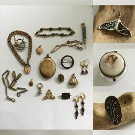 MaxSold Auction: This online auction includes jewelry such as earrings, pendants, brooches, necklaces, bracelets, bead charms, bangles and more!