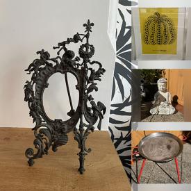 MaxSold Auction: This online auction features nesting tables, Yatsuo No Tsubaki woodblock print, decanters, antique side table, tripod tables, patio furniture, patio heater, fitness gear, art glass, paella pan, small kitchen appliances, and much, much, more!!!\n