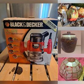 MaxSold Auction: This online auction features drafting set, small kitchen appliances, fire pots, coins, stamps, sewing machine, fitness gear, power & hand tools, sports trading cards,  S & P shakers, cookie jar, costume jewelry, amps, vintage books, pet products, and much, much, more!!!