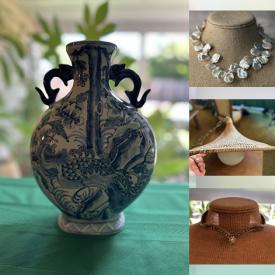 MaxSold Auction: This online auction features vintage jewelry, TV, washer, dryer, vinyl records, small kitchen appliances, wetsuit, art glass, area rug, home health aids, teacup/saucer sets, sewing supplies, fabric, and much, much, more!