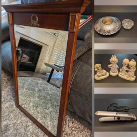 MaxSold Auction: This online auction includes Beanie Babies, porcelain dolls, books, linens, Harry Potter wands, wall art, dessert plates, pottery, Dynex cable, Grecian urns, DVDs, Hollie Hobbie cups, accessories, beveled mirror and more!