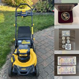 MaxSold Auction: This online auction features stamps, banknotes, lawnmower, wet suit, metal detector, coins, guitar, dishwasher, Pokemon cards, toys, telescope, Lego kit, RC truck, and much more!!