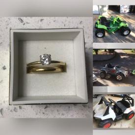 MaxSold Auction: This online auction features wedding ring set, bike, air tank, small kitchen appliances, kids ride-on toys, men’s sneakers, women’s shoes & purses, vinyl records, mini refrigerator, karaoke machine, NIB ceiling fan, The Awakening cards, TV, printer, sports collectibles, and much, much, more!!!