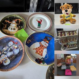 MaxSold Auction: This online auction features Christmas plates, small kitchen appliances, Christmas decorations, Santa collection, sports collectibles, porcelain village pieces, Reindeer collection, patio furniture, Scentsy burners & scents, storage bins, and much, much, more!!!