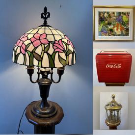 MaxSold Auction: This online auction includes Murano glassware, lamps, Lladro and other figures, Seiko clock, wall art, vases, sconces, seasonal decor, metal candlesticks, vintage suitcase, books and much more!