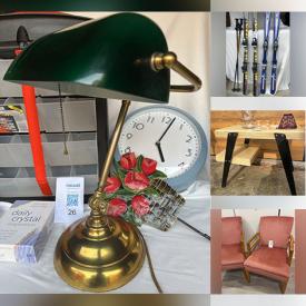 MaxSold Auction: This online auction features video games, comics, beer steins, perfume bottle, vintage quilt, Coca-Cola collectibles, vintage bottles, beauty appliances, art pottery, cookie jar, DVDs, toys, S & P shakers, oil lamp, sewing machine, MCM chairs, jewelry, and much, much, more!!!