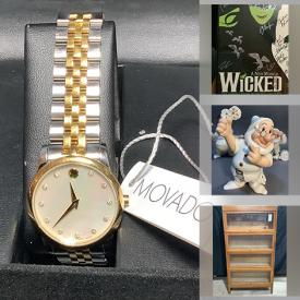 MaxSold Auction: This online auction features gold jewelry, gemstone jewelry, pearl jewelry, watches, vintage sterling jewelry, Disney collector pins, Disney signed art & collectibles, cast-signed posters, vintage postcards, barrister bookcases, Lladro figurines, NAO figurines, collector plates, thimbles, The Royals collectibles, art glass, Lenox figurines, White House ornaments, collector spoons, Jim Shore figurines, Asian carvings, horse brass, Toby mugs, Wade figurines, KLM collector houses, uranium glass, Hull & Roseville vases, violin, and much, much, more!!!