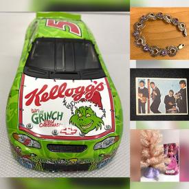 MaxSold Auction: This online auction features proof sets, miniature village houses, watches, jewelry, collectible racing cars, collector plates, White House ornaments, Holiday Barbies, Boys Bears holiday figures, dollhouse, stamps, The Beatles collectibles, and much, much, more!!!