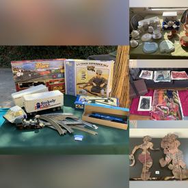 MaxSold Auction: This online auction features original art, Thomas Tank Engine toys, model trains, men’s clothing, vintage books, toys, KISS collectibles, antique shadow puppets, office supplies, vintage magazines, tea sets, area rug, pool toys, women’s clothing, fabric, and much, much, more!!!